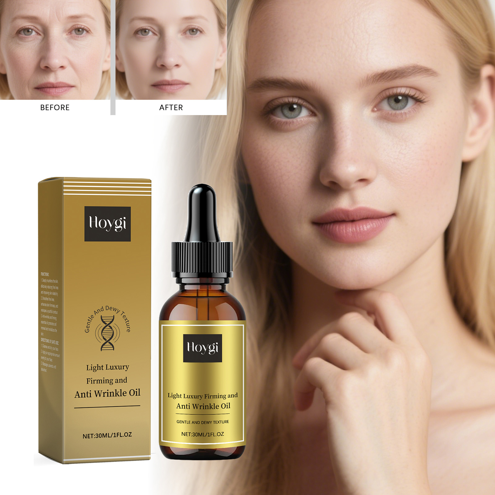 Luxury Skincare For Women - 탄력있는 페이셜 케어 오일 리프팅 주름