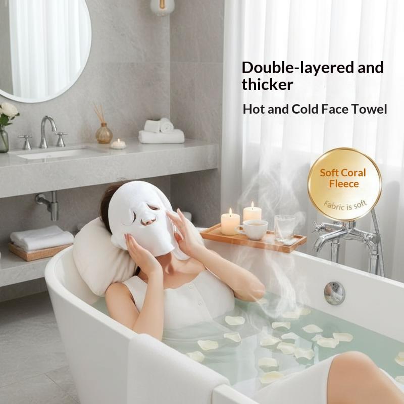 재사용 가능한 온냉 압축 페이스 마스크 타월 고급 부드 - Luxury Skincare Gifts For Women 리뷰 및 가격